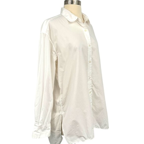 Nili Lotan Yorke Button Down Shirt White Size S Long Sleeve 100% Cotton Collar - Picture 8 of 12